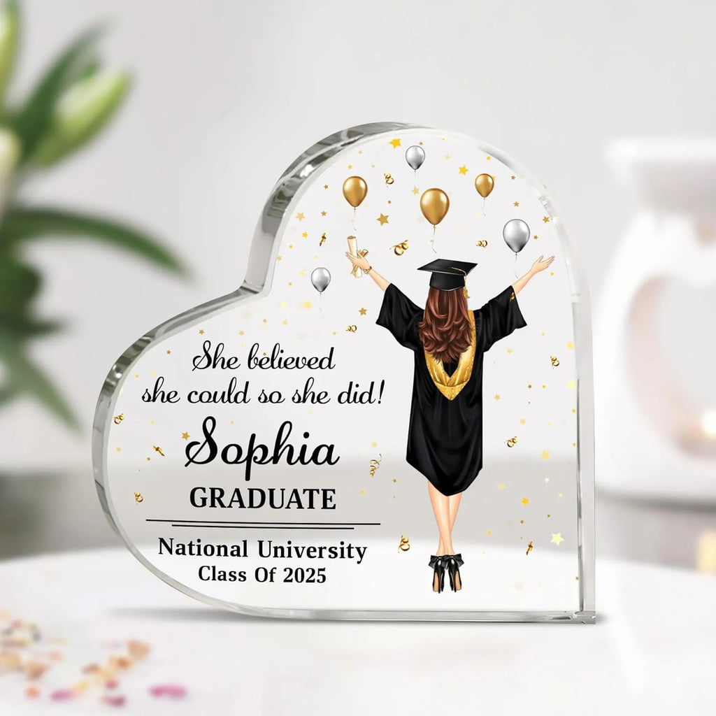 Class of 2026 Acrylic Graduation Plaque | Gift for Her