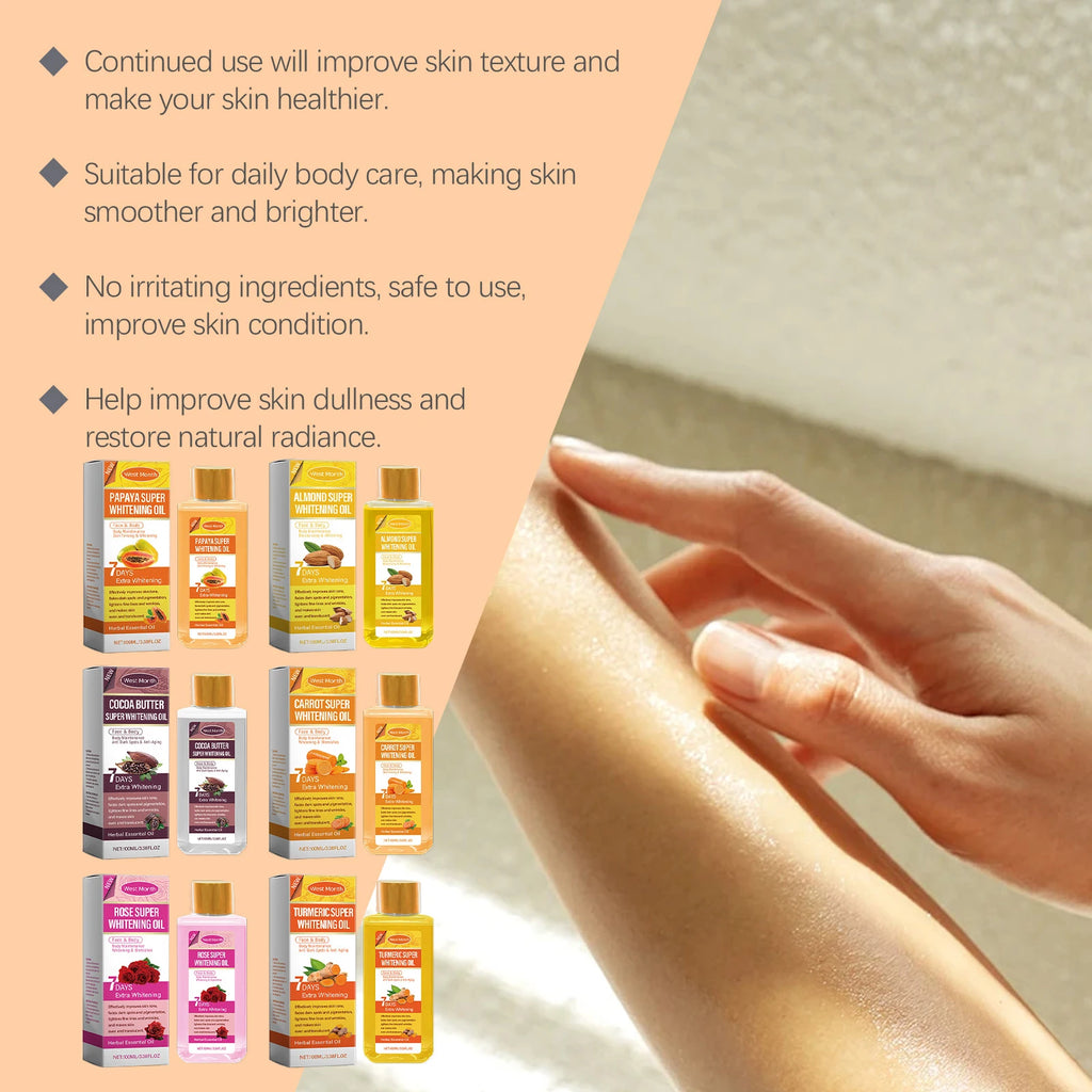 Papaya Brightening Body Oil – Smooth, Nourish & Even Skin Tone