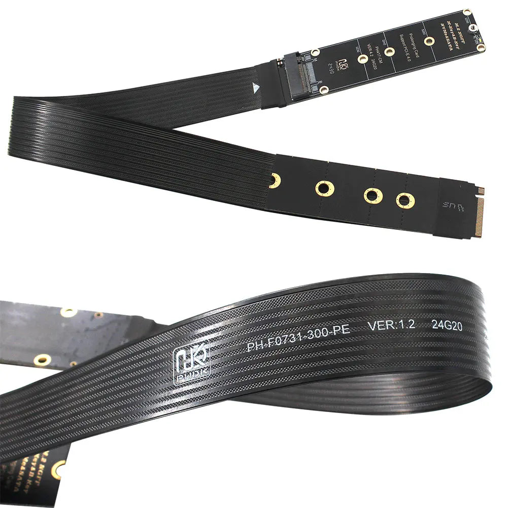 M.2 NVMe PCIe 4.0 x4 SSD Extension Cable M-Key NGFF Extender SSD Extension Cable Oasis Select