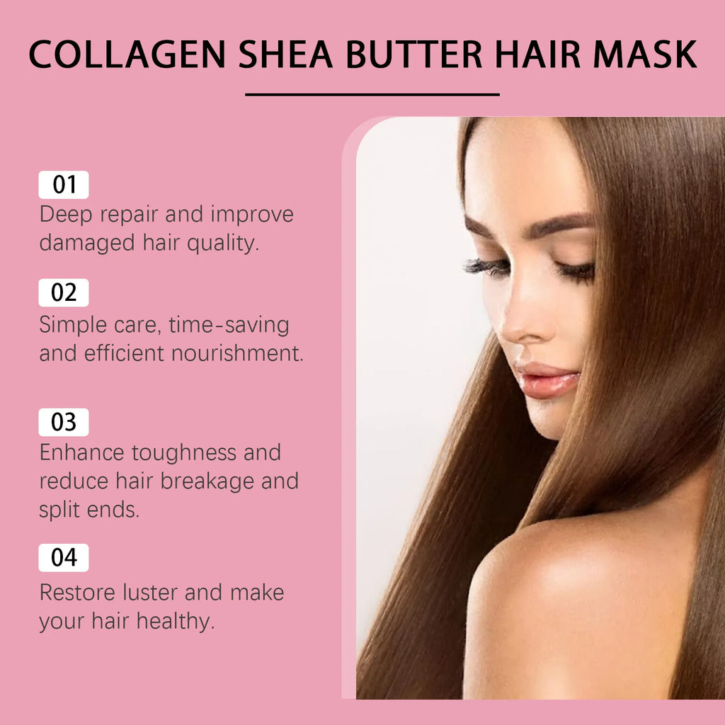 Hoegoa Keratin Hair Care Mask Nourish Smooth Scalp Massage Oil Control Keep Healthier Root Pure Plant Conditioner for Curly Hair Oasis Select