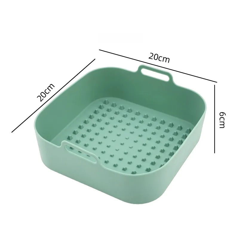 Air Fryer Silicone Baking Tray for Home Baking Easy To Clean Baking Tray Modern Minimalist Kitchen Supplies Oasis Select F