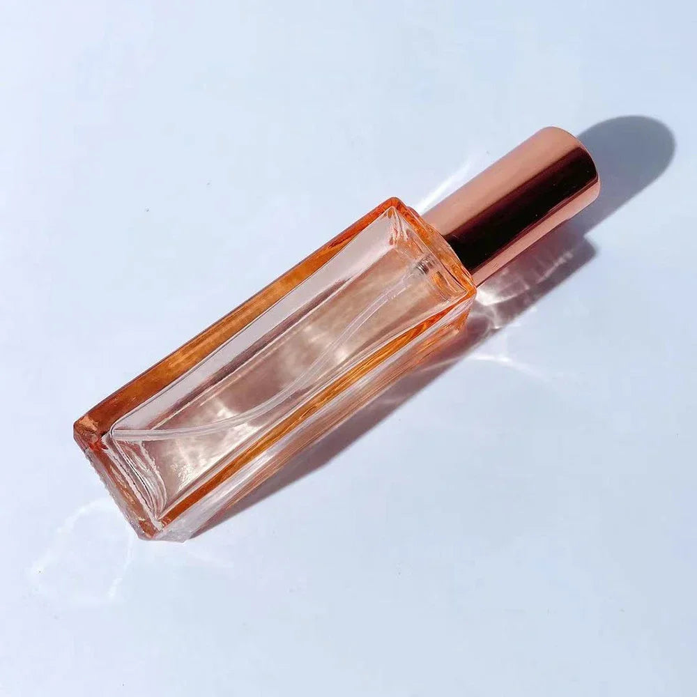 10ml Mini Perfume Spray Bottles Glass Refillable Bottle Portable Travel Oils Liquid Cosmetic Container Perfume Atomizer 2024 Oasis Select Orange