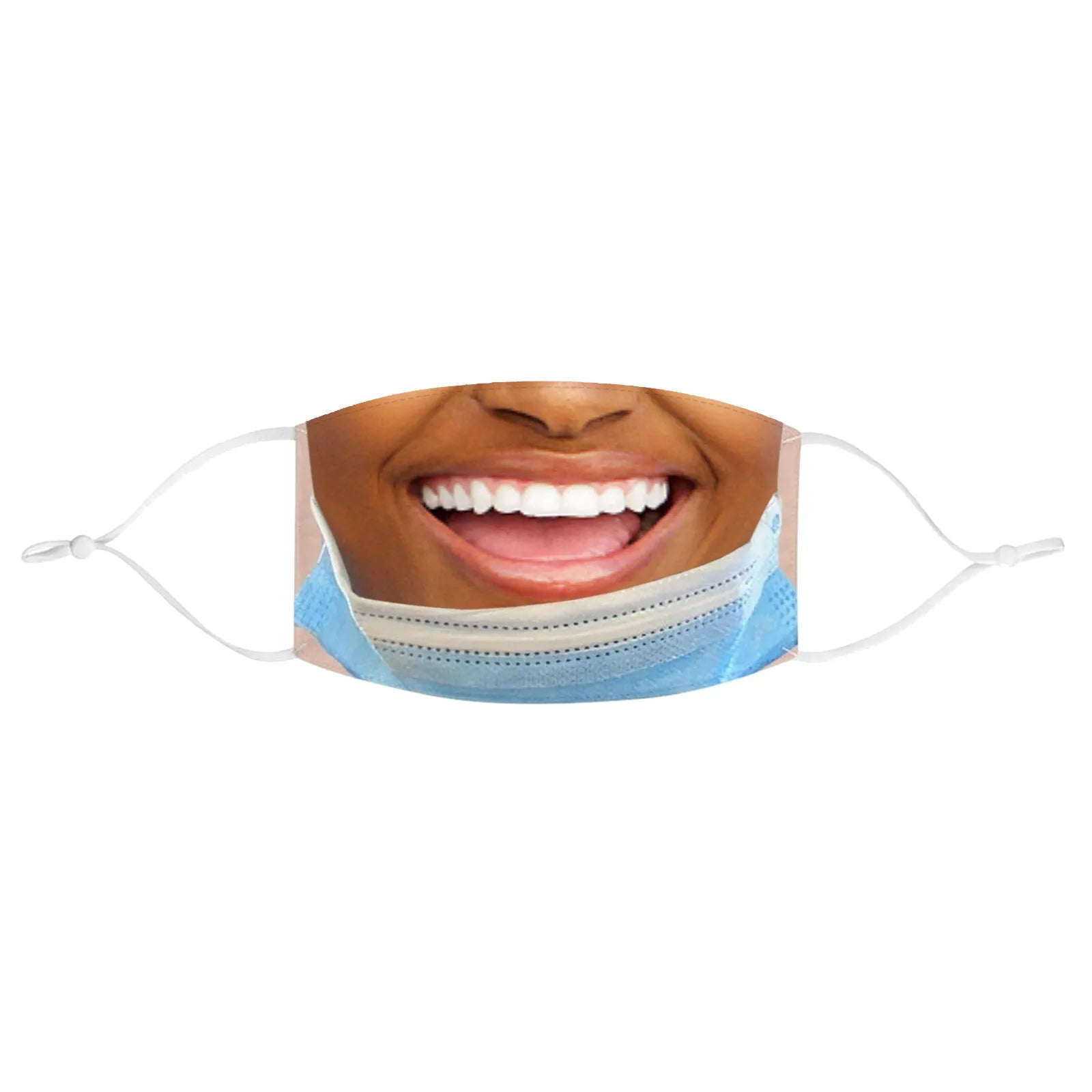 Adult Funny Mouth Mask Funny Cloth Face Masks Mascarillas Cosplay Accessories Washable Reusable Anti-dust Protection Mask Oasis Select LIGHT BLUE