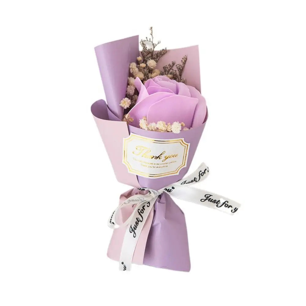 Lifelike Soap Rose Bouquet | Artificial Eternal Roses Gift