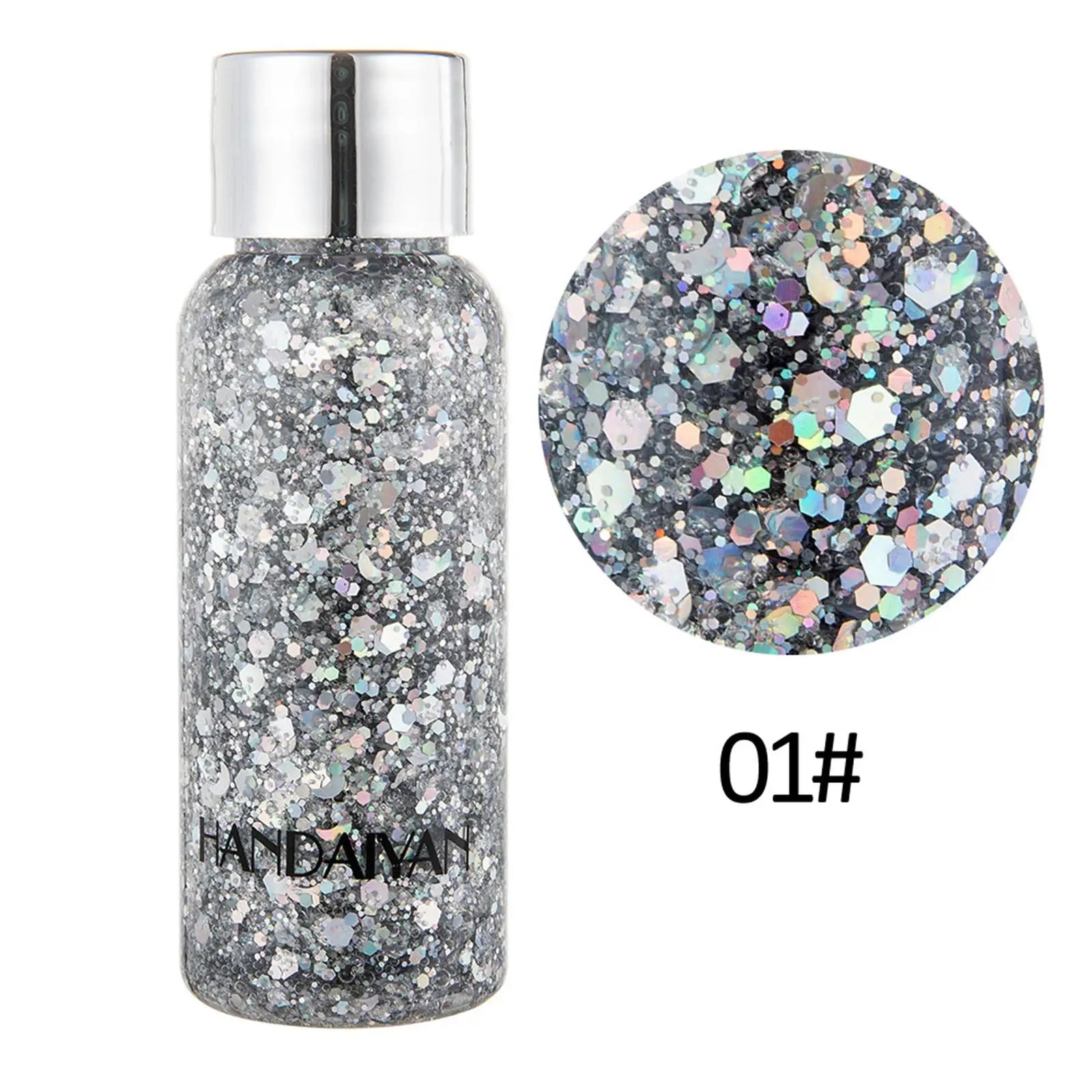 Glitter Body Lotion Diamond Glitter Gel Cream Eye Nail Hair Body Face Glitter Gel Lasting Sparkling Lotion Party Glitter Shimmer Oasis Select A