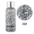 Glitter Body Lotion Diamond Glitter Gel Cream Eye Nail Hair Body Face Glitter Gel Lasting Sparkling Lotion Party Glitter Shimmer Oasis Select A