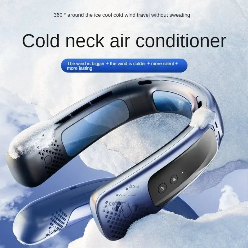 URGGU Bladeless Neck Fan – Hands-Free USB Rechargeable Wearable