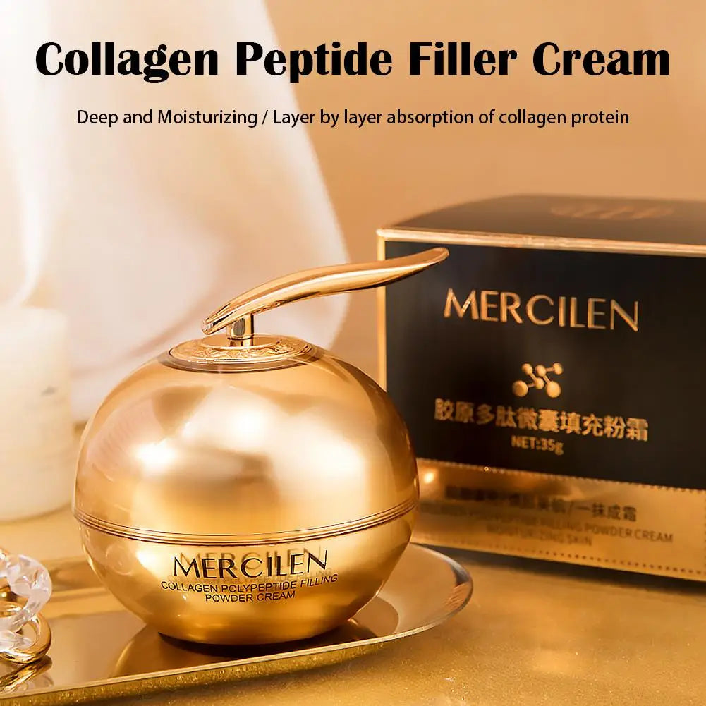 Collagen Polypeptide Filling Powder Cream Firming Hydrating Nourishing Skin Lightweight Reduce Fine Lines Brightening Oasis Select