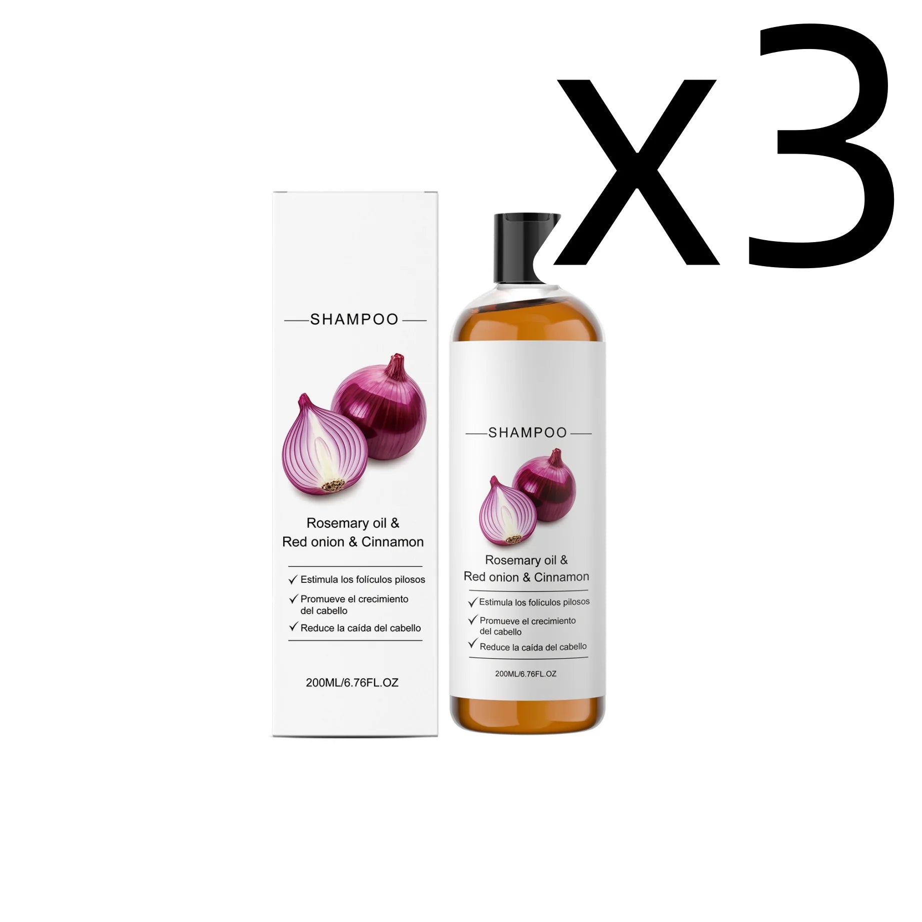 Onion & Cassia Shampoo – Strengthen, Repair & Add Shine 200ml Hair Strengthening Shampoo Oasis Select 200ml Boxed X 3PCS