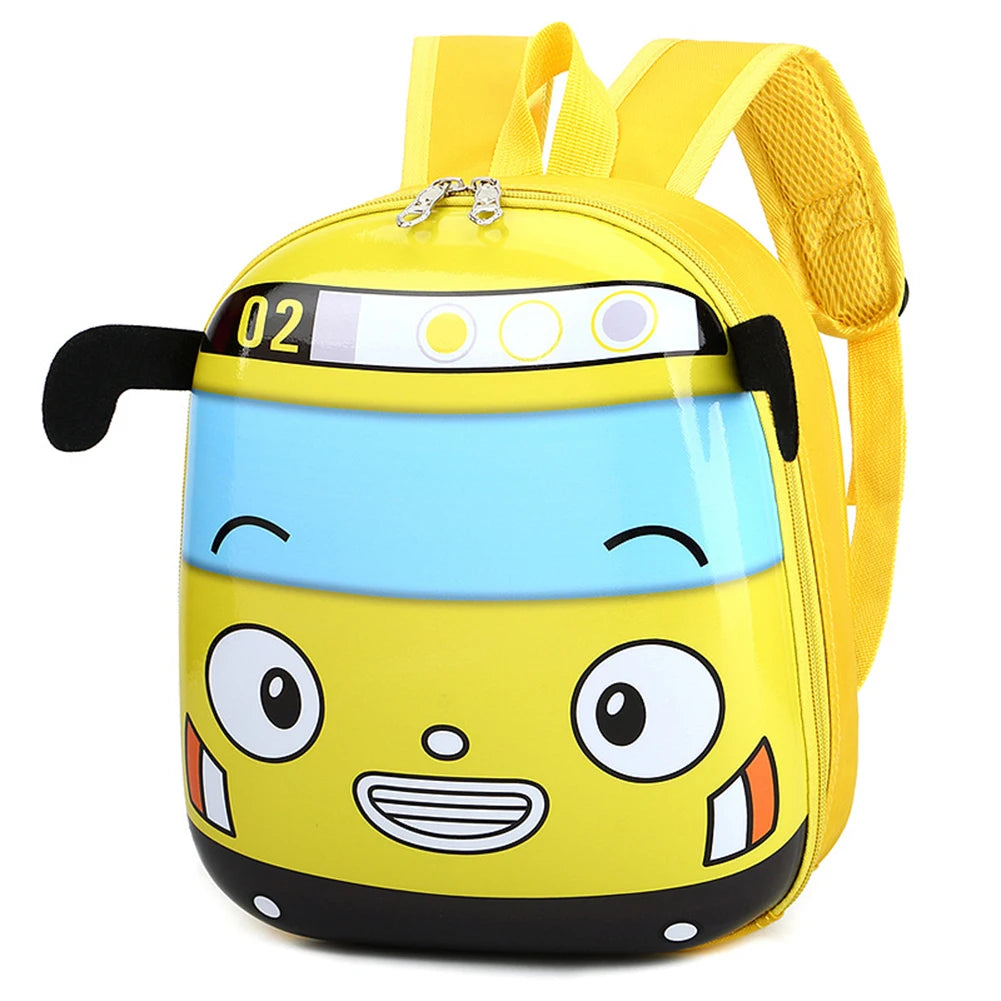 3D Cartoon Bus Kids Backpack – Toddler School Bag Boys & Girls Kids Backpack Oasis Select YELLOW france