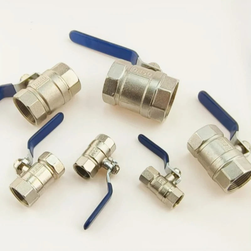 Stainless Steel Double Inner Thread Ball Valve 1/2 "3/4" 1 1.2 1.5 2 Inch BSPT Diameter Ball Valve Water Gas Oil Switch Oasis Select