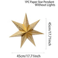 45cm Hollow Star Paper Christmas Lantern Hanging Light Cover