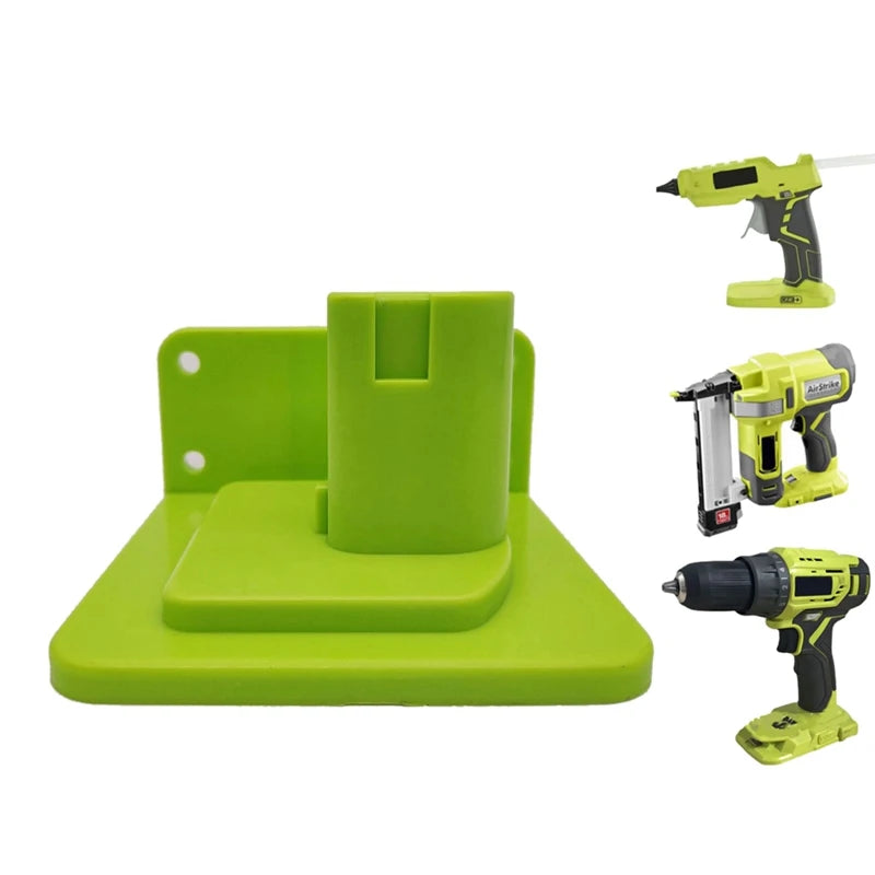 WISH 1Pcs Wall Mount Machine Storage Rack For Ryobi 18V One+ Battery Tool Holder Rack Stand For Ryobi Drill Power Tools Oasis Select