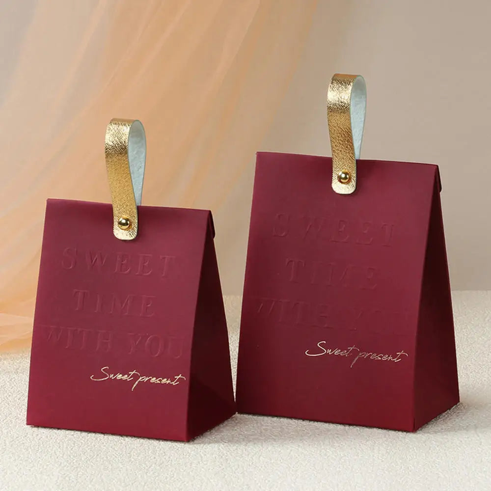 Large Triangle Shape Paper Bag Packaging Box With Handles Wedding Gifts For Guests Candy Boxes For Wedding Baby Shower Party Oasis Select 04-12.5x10x6.5cm Other