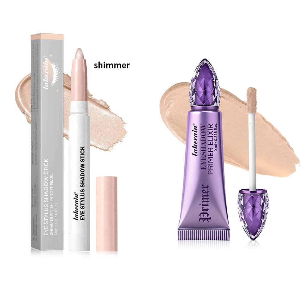 Eyeshadow Primer & Stick Combo Kit Blending Seamlessly Eyes Makeup High Pigmented Eyeshadow Cosmetics Lasting Woman Makeup Oasis Select SET 4