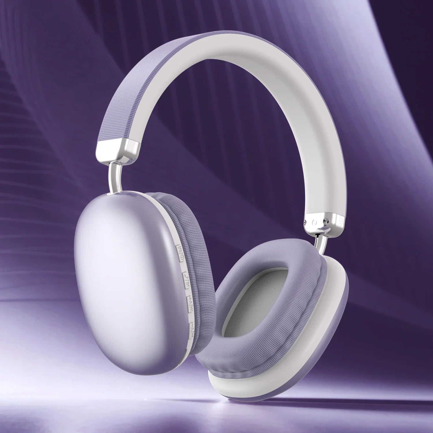 Bluetooth Headphones Over Ear Wireless Headset HiFi Music Gaming Comfortable Mic for iPhone Android PC Travel Sports Gift Purple Oasis Select PURPLE