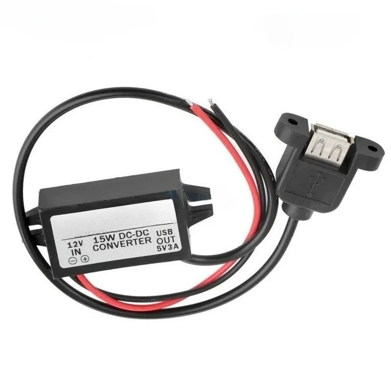 12V24V to 5V 3A Power Supply Module Male Female USB Adapter Mini USB Micro USB Adapter DC-DC Step Down Buck Converter for Car Oasis Select Single USB A Port 12V24V 5V3A