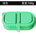 Silicone Double Compartment Seasoning Box – Portable & Foldable Seasoning Storage Box Oasis Select light green