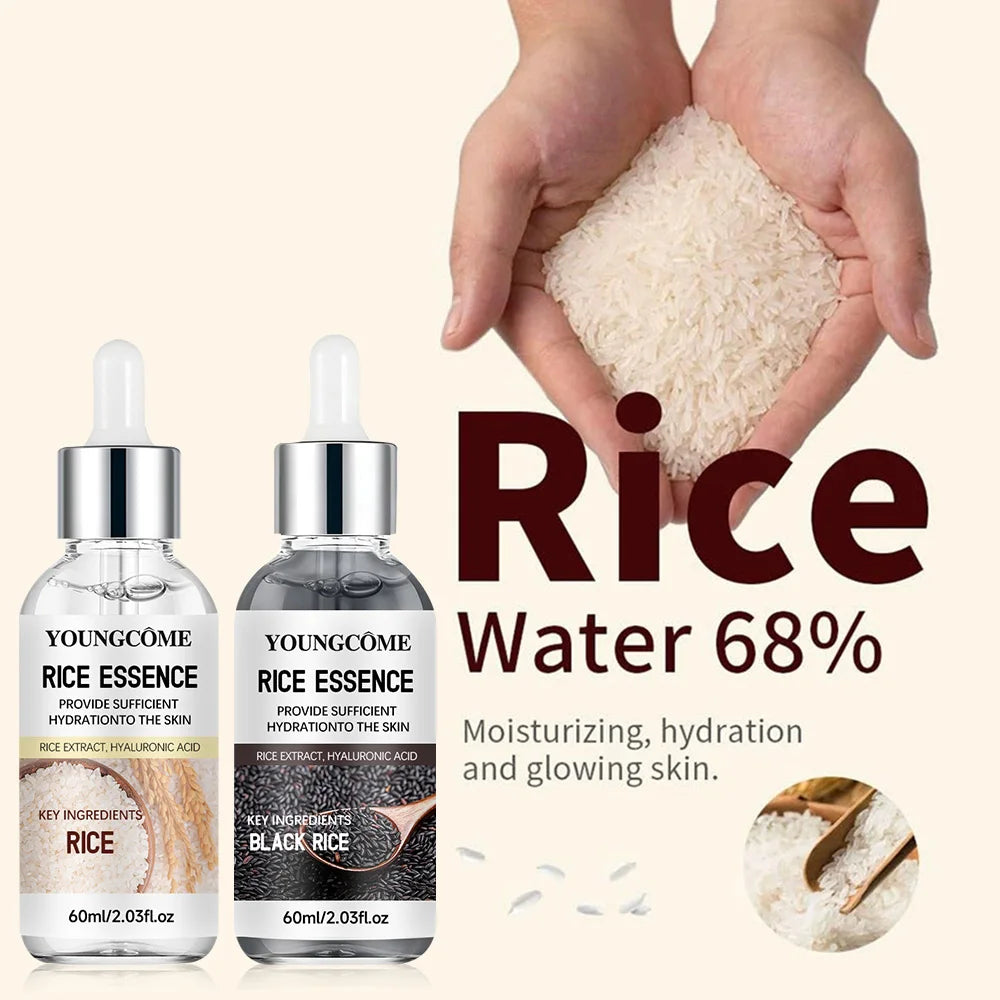 White & Black Rice Essence Serum Duo with Hyaluronic Acid