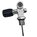 Scuba Cylinder Tank Valve 3/4-14 NPS Thread 3000 PSI / 250 Bar K-Valve with DIN/Yoke Insert for SCUBA Oasis Select silver