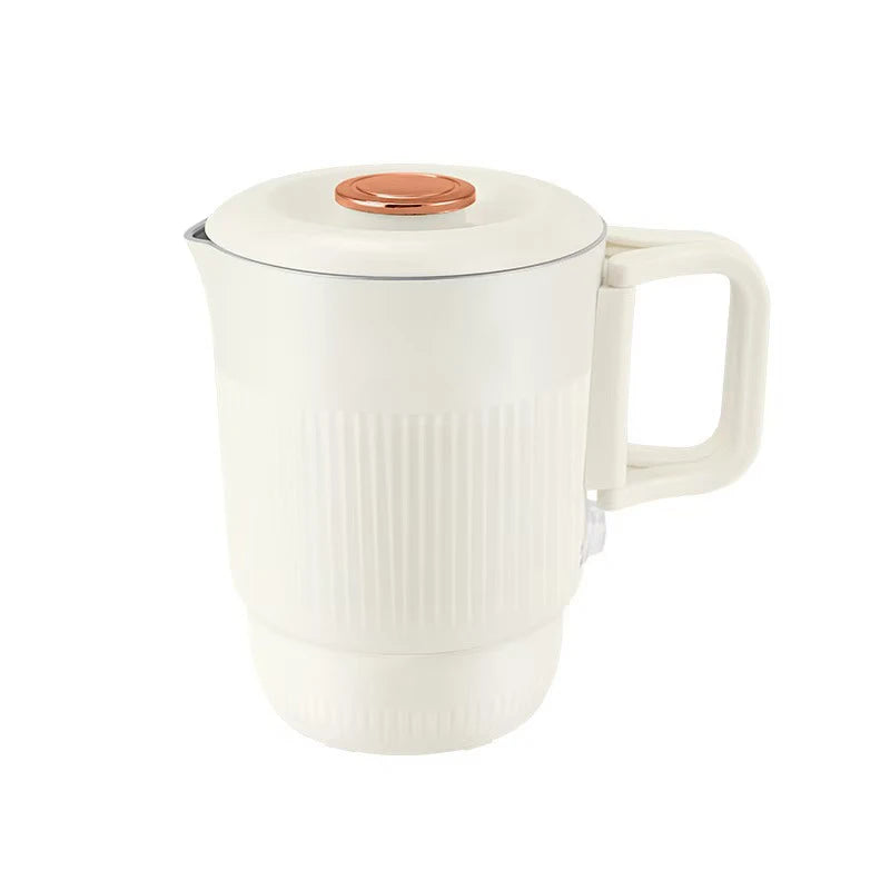Folding kettle travel portable kettle 304 stainless steel electric kettle double-layer anti-scalding Oasis Select white US