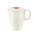 Folding kettle travel portable kettle 304 stainless steel electric kettle double-layer anti-scalding Oasis Select white US