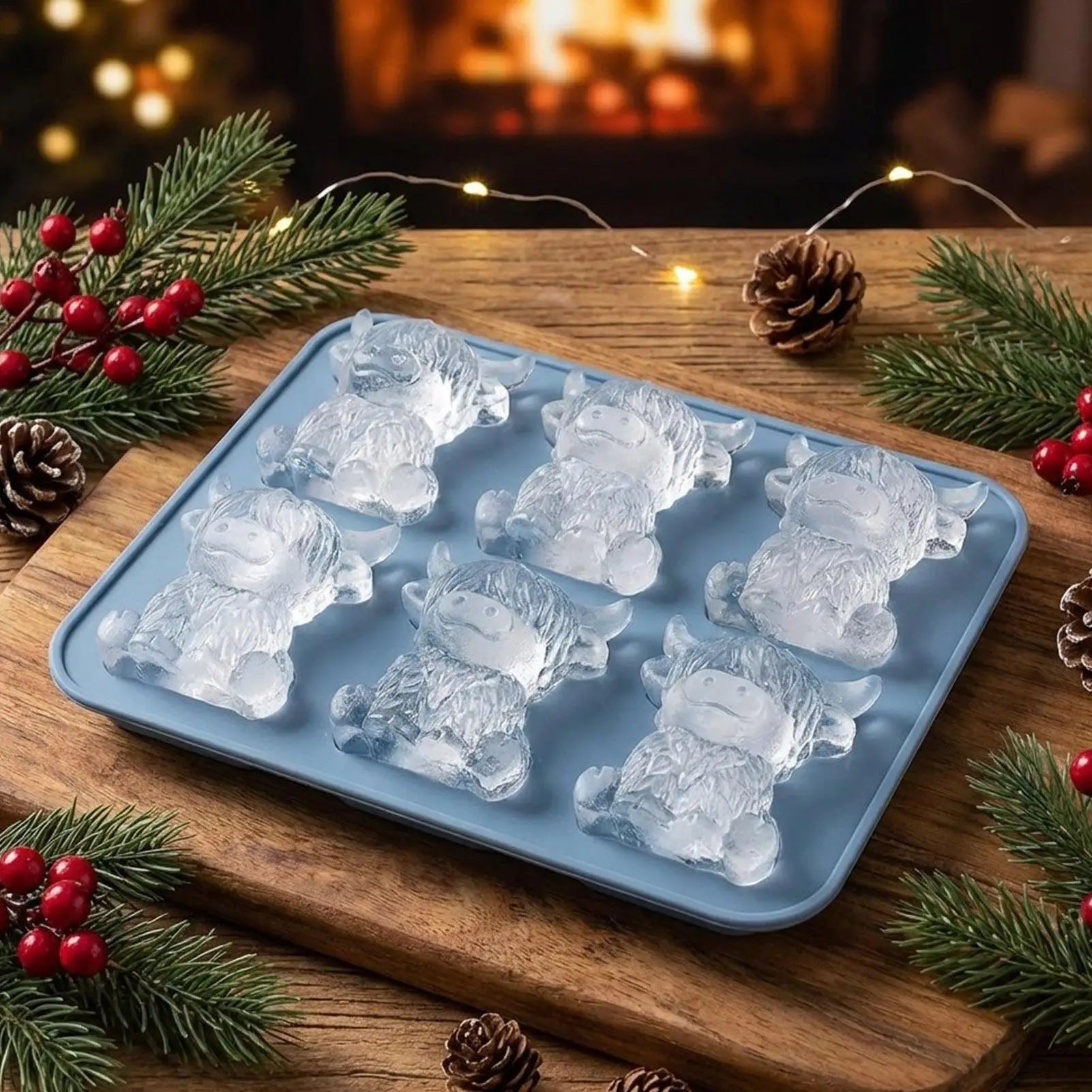 Cute Cow Ice Cubes Making Mold Splash-proof Easy To Fall Off For Refrigerator With Container Ice Ball Maker Ice Cubes Tray Oasis Select