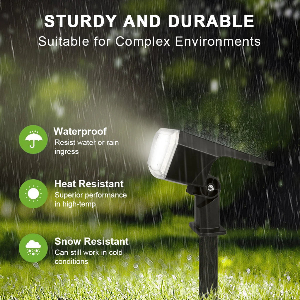 1-5Pcs Solar Outdoor Spot Lights Waterproof can work under -20℃~60℃,59LEDs Adjust Brightness Xmas Tree Yard Path Lawn Decor Lamp Oasis Select
