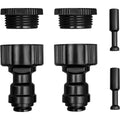 8mm All Black Quick Connect Fittings For Sprinkler Irrigation System Spray Cooling Humidification Garden Watering Accessories Oasis Select 1set