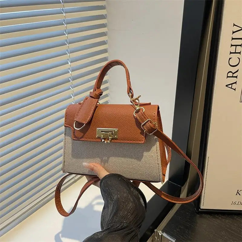 Shoulder Crossbody Tote Bag Multi-Functional Handbag Stylish Purse for Ladies Dating Vacation Gift Accessory Oasis Select Brown