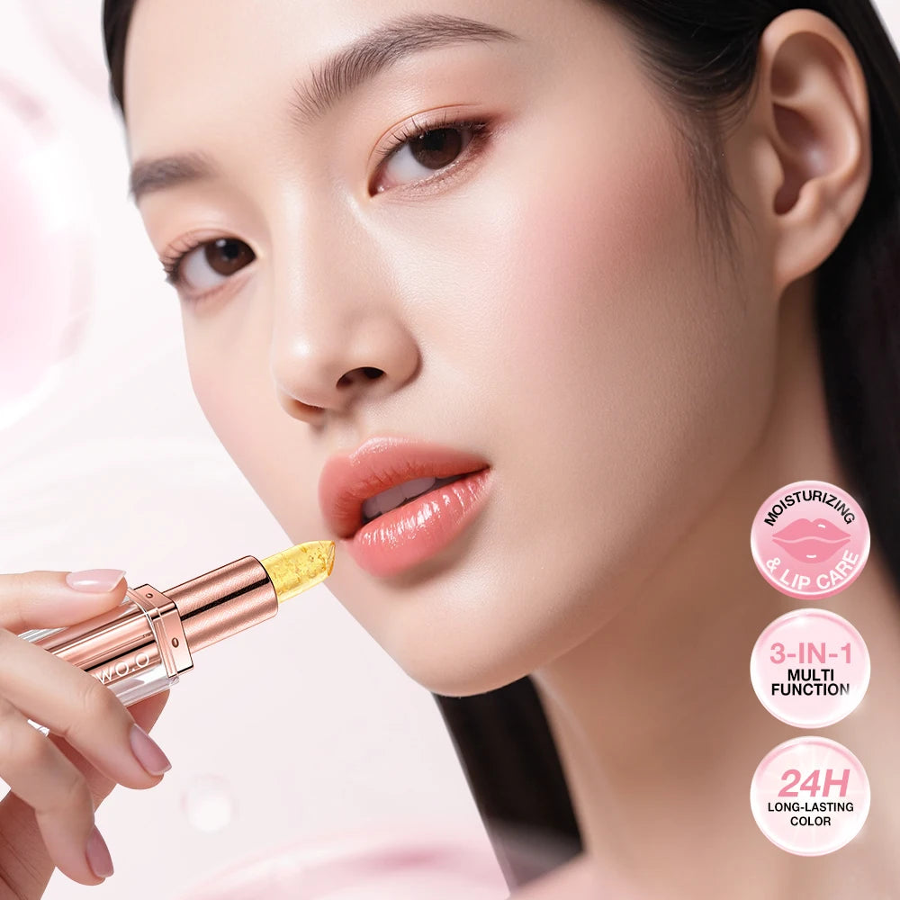 O.TWO.O Color Changing 3-in-1 Lip Balm & Glossy Lipstick