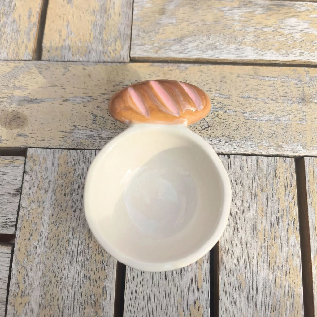 Ceramic Dipping Sauce Dish Creative Theme Restaurant Ceramic Dishes Stick Wrapped Dishes Saline Alkali Dishes Oasis Select Coffee colored stick