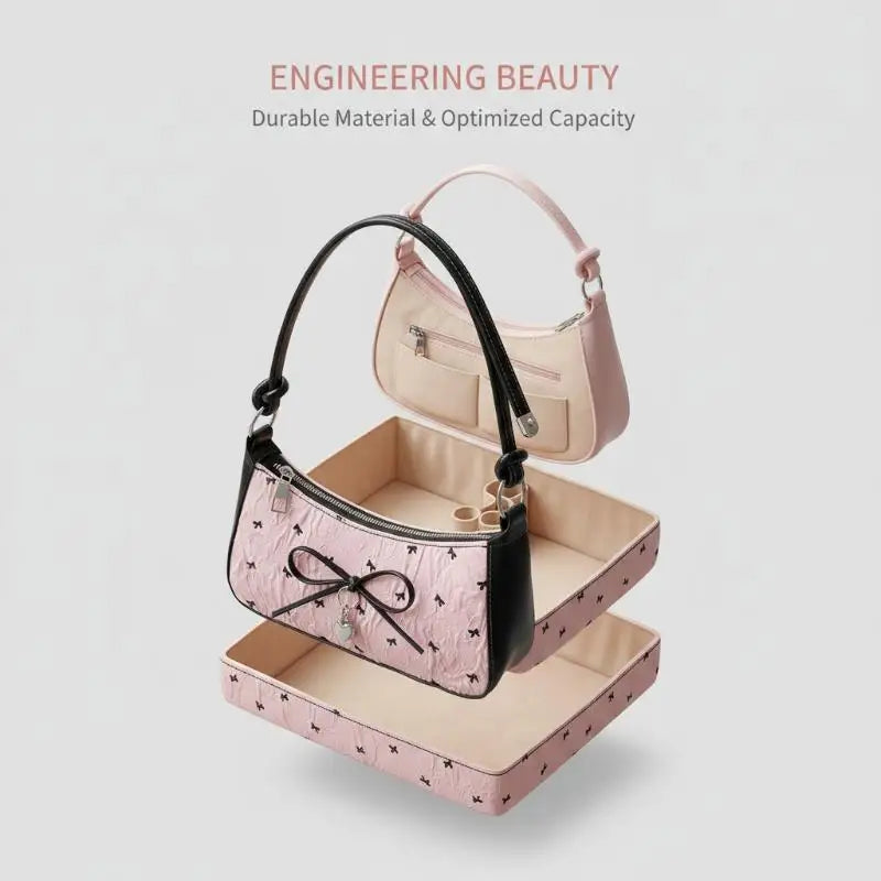 Bow Knot Mini Shoulder Bag – Y2K Women's Underarm Purse