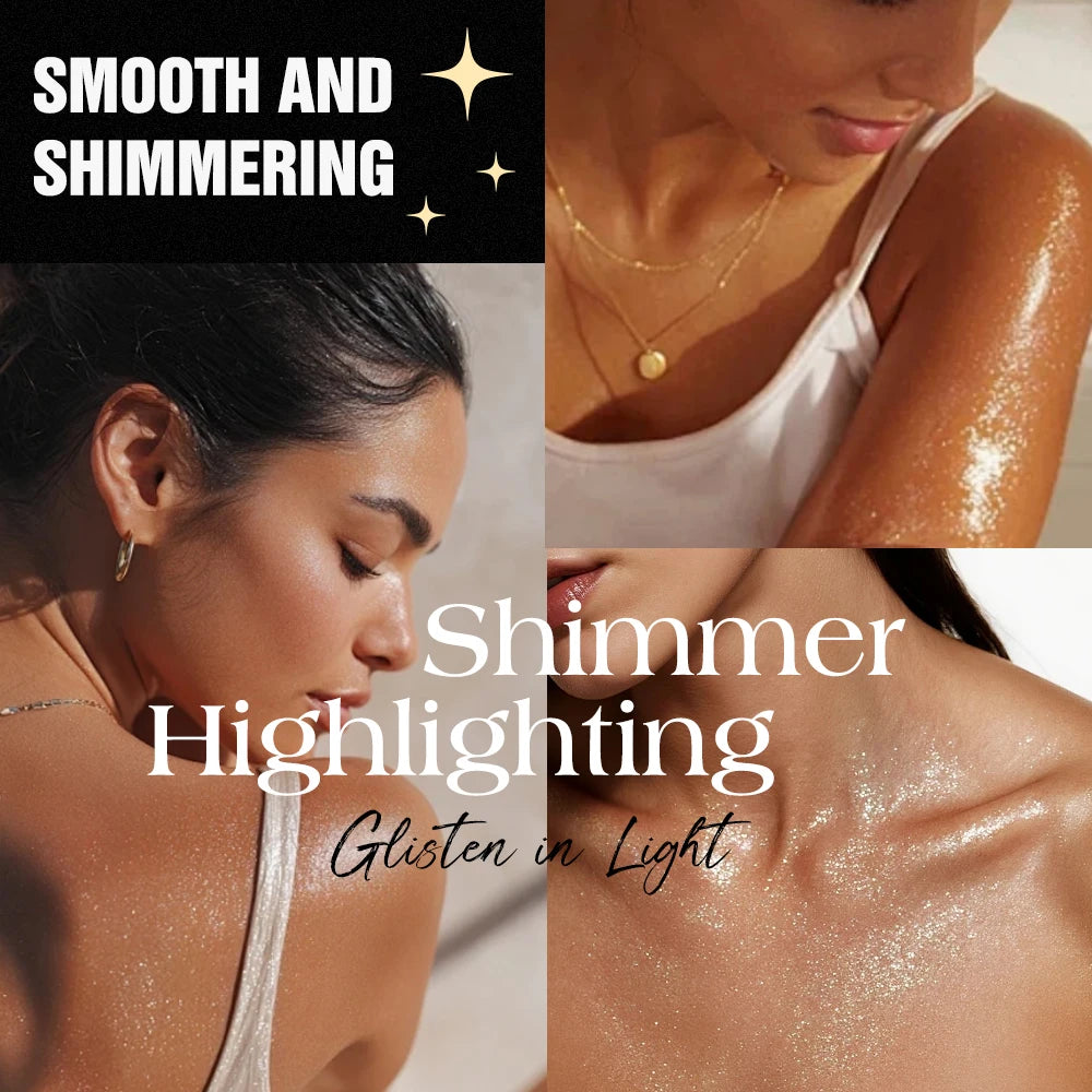 Shimmer Body Oil 28ml – Glow Highlighter & Glitter Oil