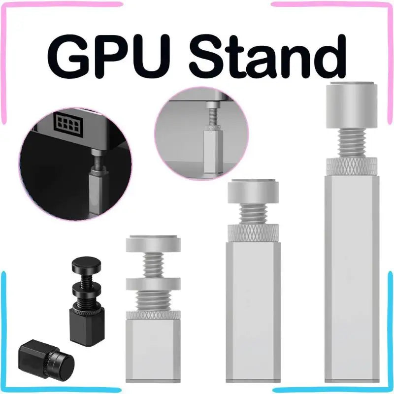 Adjustable Aluminum GPU Stand With Stable Load Bearing And Anti Slip Base Perfect For Desktop PC Gaming Builds Oasis Select