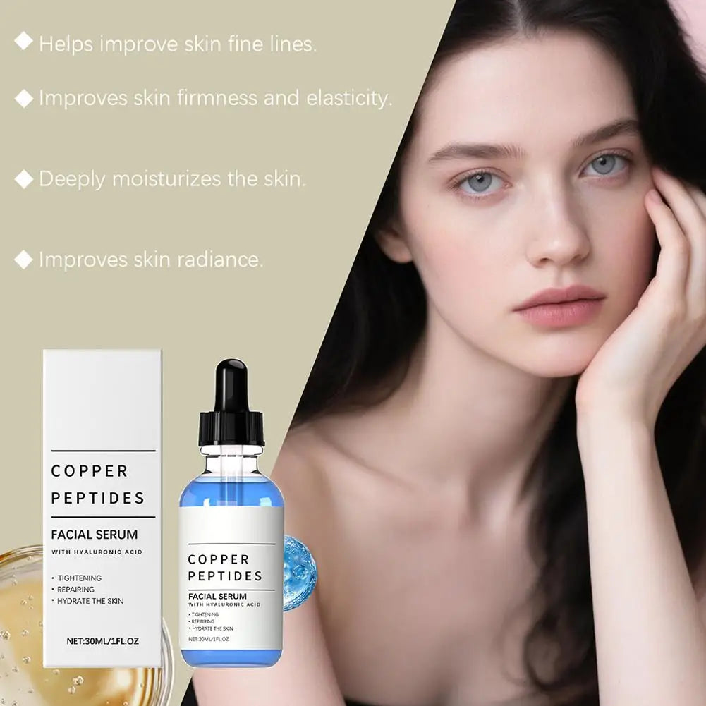 Copper Titanium Essence Hyaluronic Acid Serum Skin Barrier Repair For Sensitive Dry Moisturizing Brightening Soothing Face Skin Oasis Select