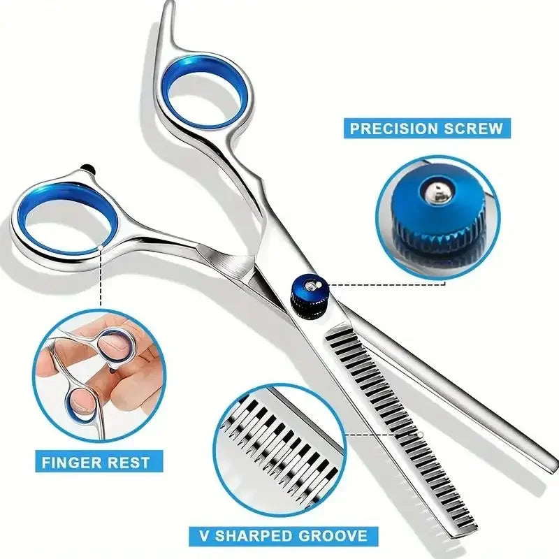 Ambidextrous Pet Safe Scissors Stainless Steel Dog Grooming Shears with round Head for Precision Trimming Oasis Select