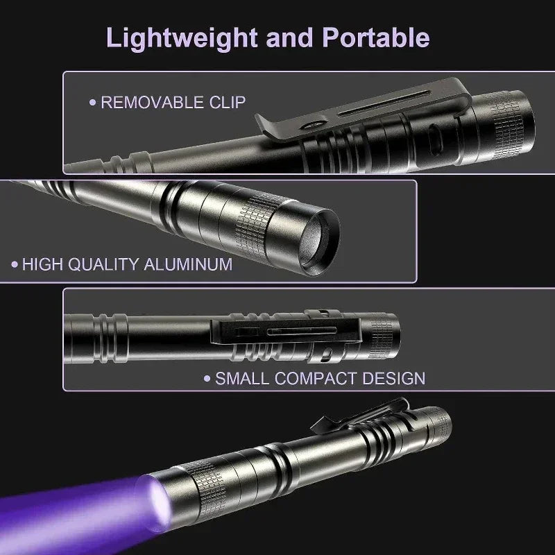 395nm UV LED Penlight – Invisible Ink & Pet Stain Detector