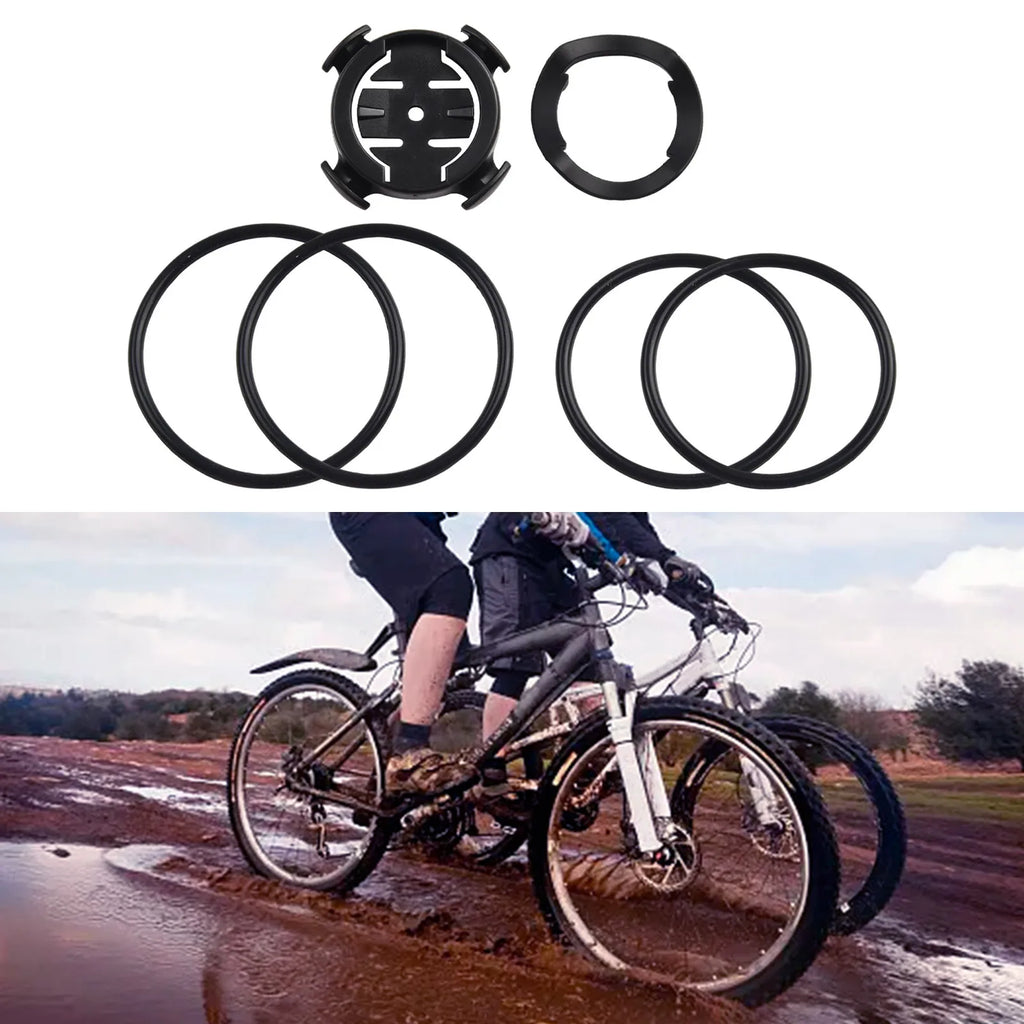 Bike Computer Mount With Rubber Rripper Bands Bicycle Edge Quarter Turn Computer Mount For Garmin Stem Or Handlebar Cycling Part Oasis Select