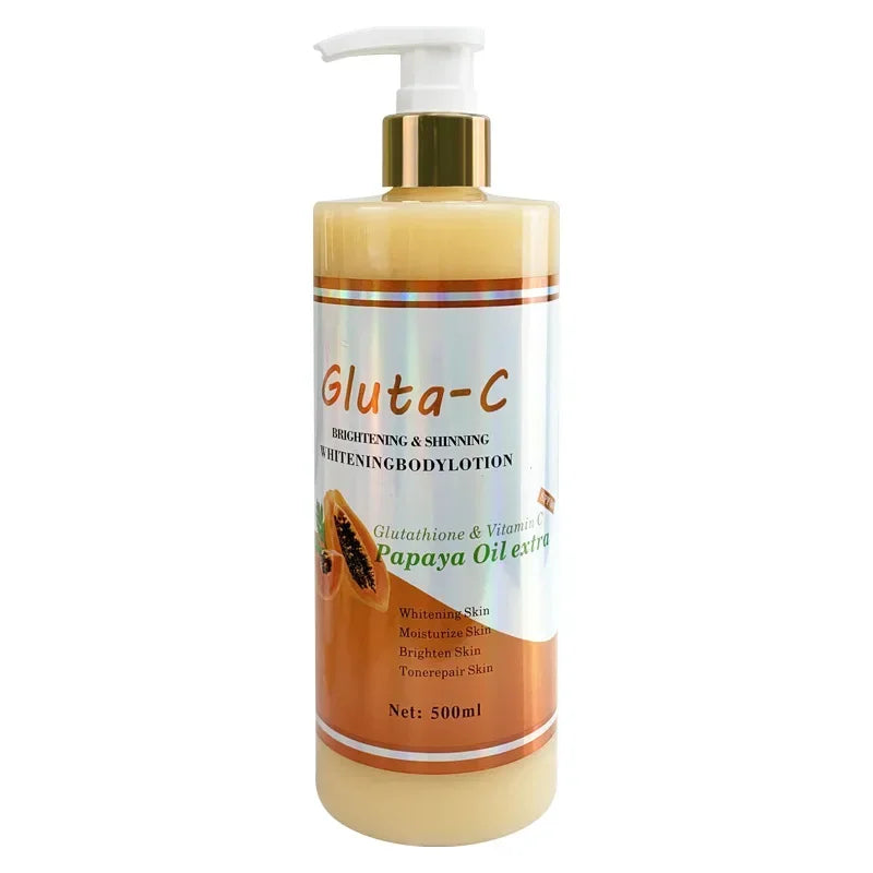 500ml Glutamate Body Cream Vitamin VC Moisturizing Lotion Skin Whitening Nicotinamide Anti Wrinkles Body Lotion Oasis Select Glutamate - Papaya