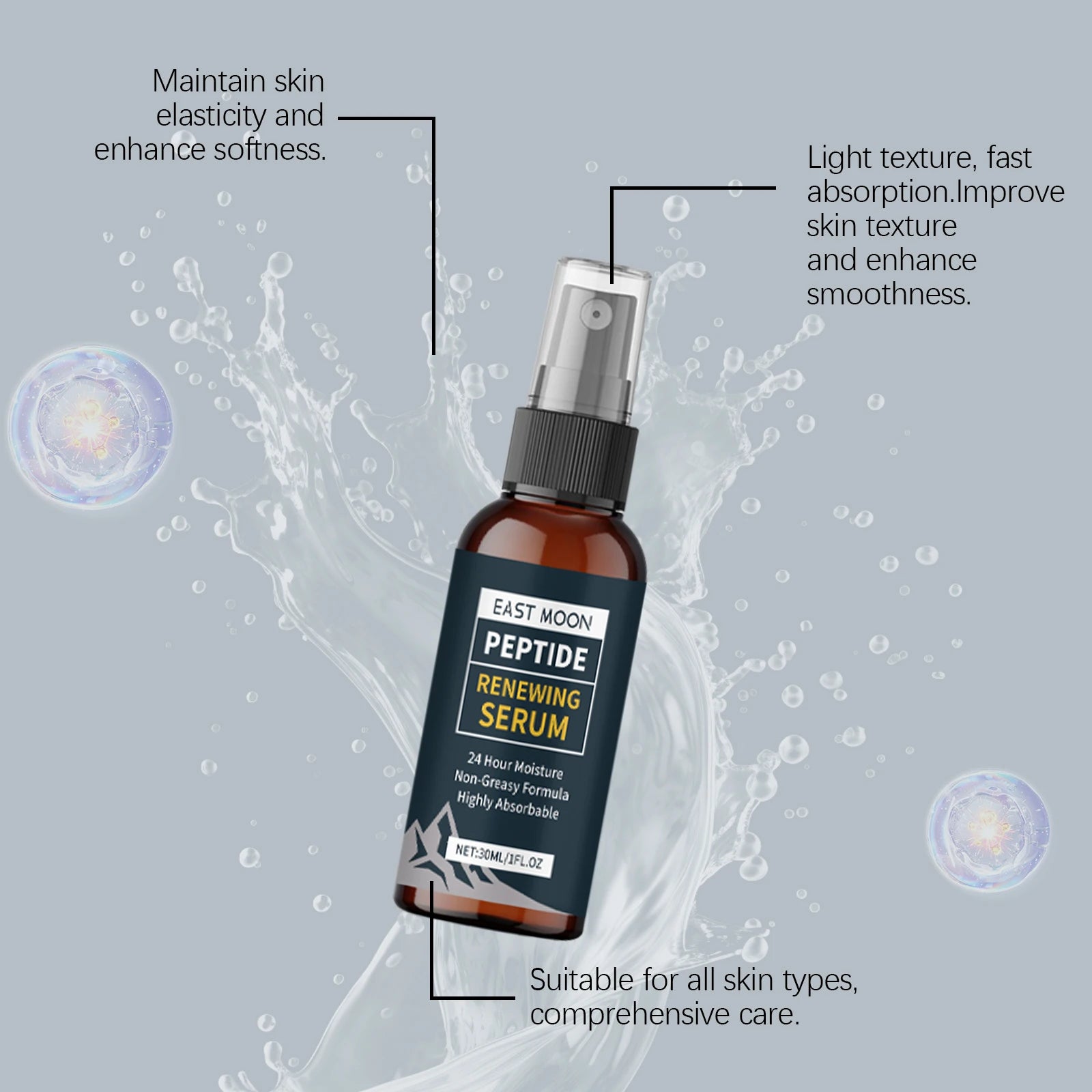 Men's Anti-Aging Face Serum Spray – Hydrating & Firming Men's Face Serum Oasis Select