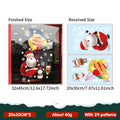 Christmas Static Stickers Door Layout Decorative Painting Window Display Flower Stickers Festive Atmosphere Decoration Oasis Select YCSD135