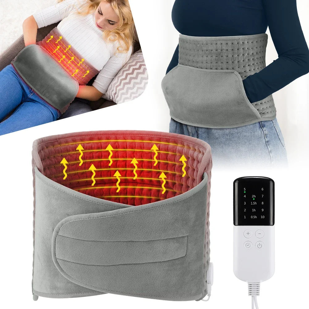 Electric Heated Waist Belt – 10-Level Temp Control & Timer