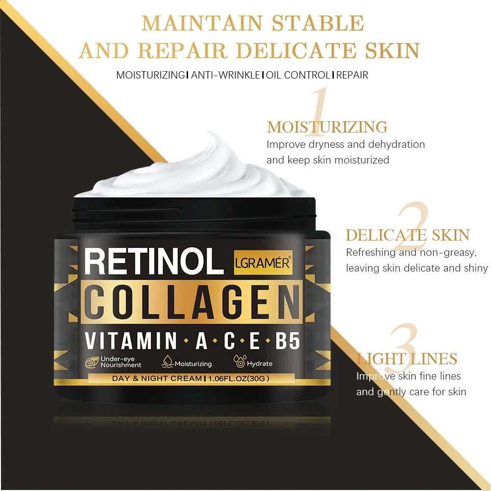 LGRAMER Retinol Collagen Face Cream for Men – 30ml