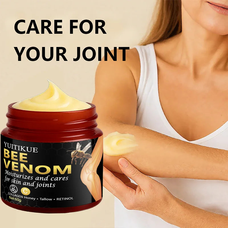 YUITIKUE Bee Venom Joint Cream 60g - Moisturizes Joints & Skin, Easy Absorption, Soothes Discomfort Oasis Select