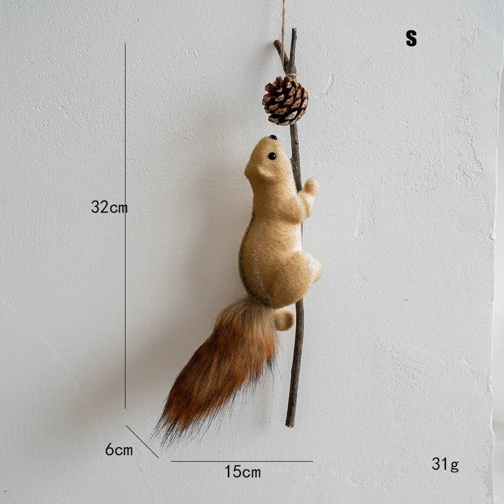 Christmas Tree Decoration Cute Cartoon 3D DIY Squirrel Xmas Pendants Christmas Hanging New Year Decor Ornaments 2026 Navidad Oasis Select G