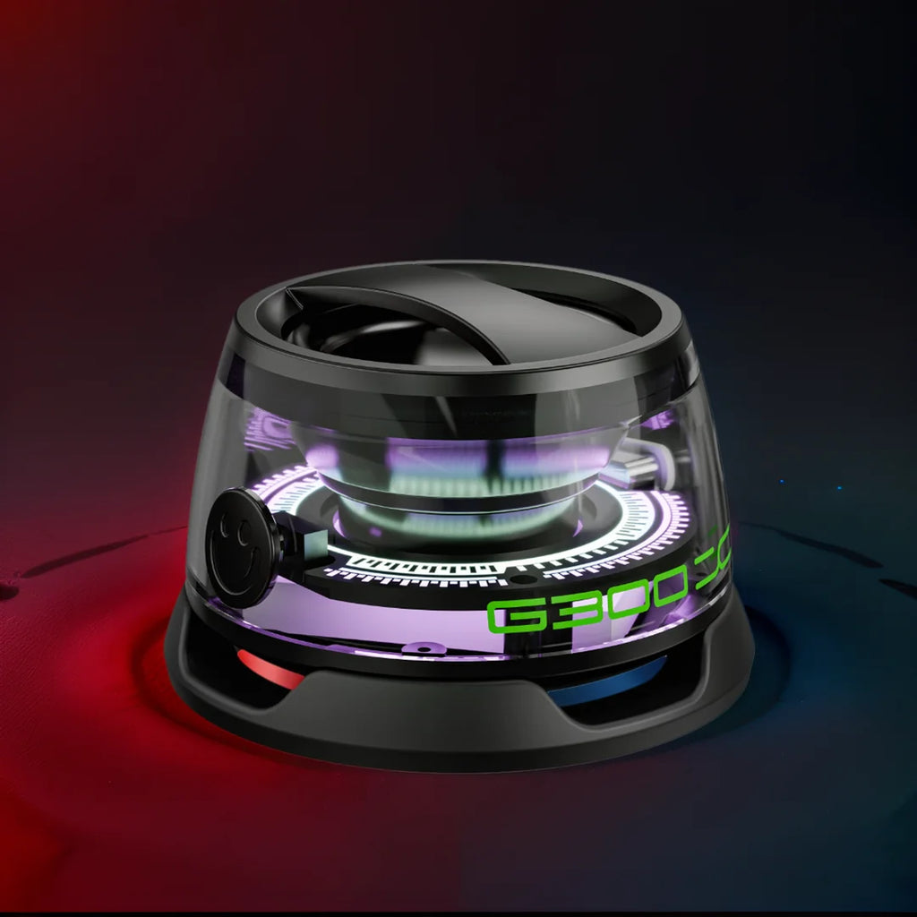 New Wireless Bluetooth speaker Gift Magnetic bracket portable High-sound quality TWS interconnected LED color light mini speaker Oasis Select