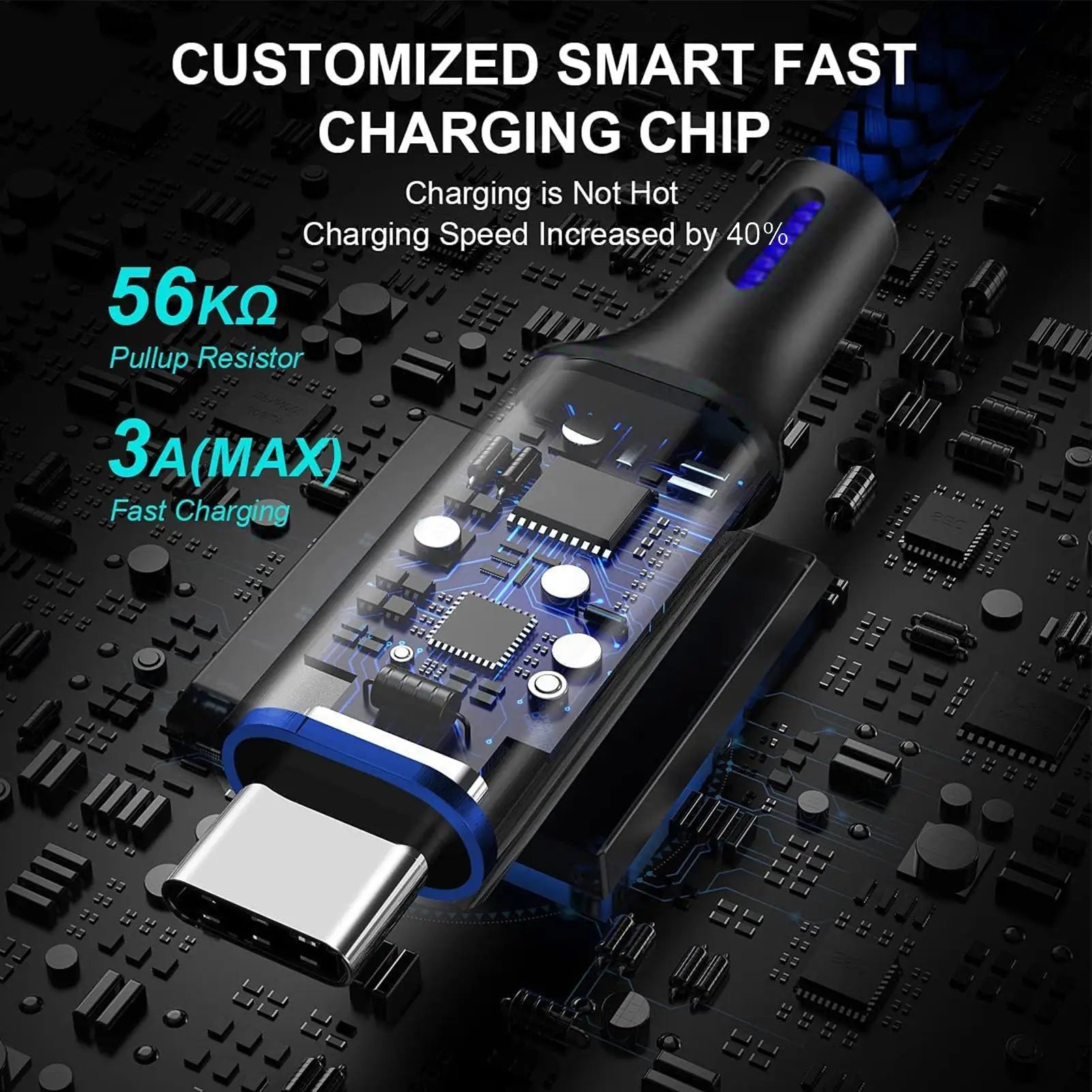 USB C Data Cable 25cm Extra Long USB C Cable Phone Charger Wire Braid Portable Data Transfer Fast Charging Nylon Charger Cord Oasis Select