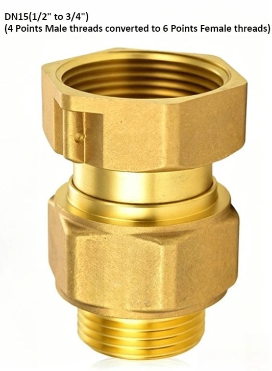 Brass Check Valve Union Fitting One-Way One-Way Water Meter Check Valve Female and Male Threaded Reverse Expandable Copper Oasis Select DN15 Valve