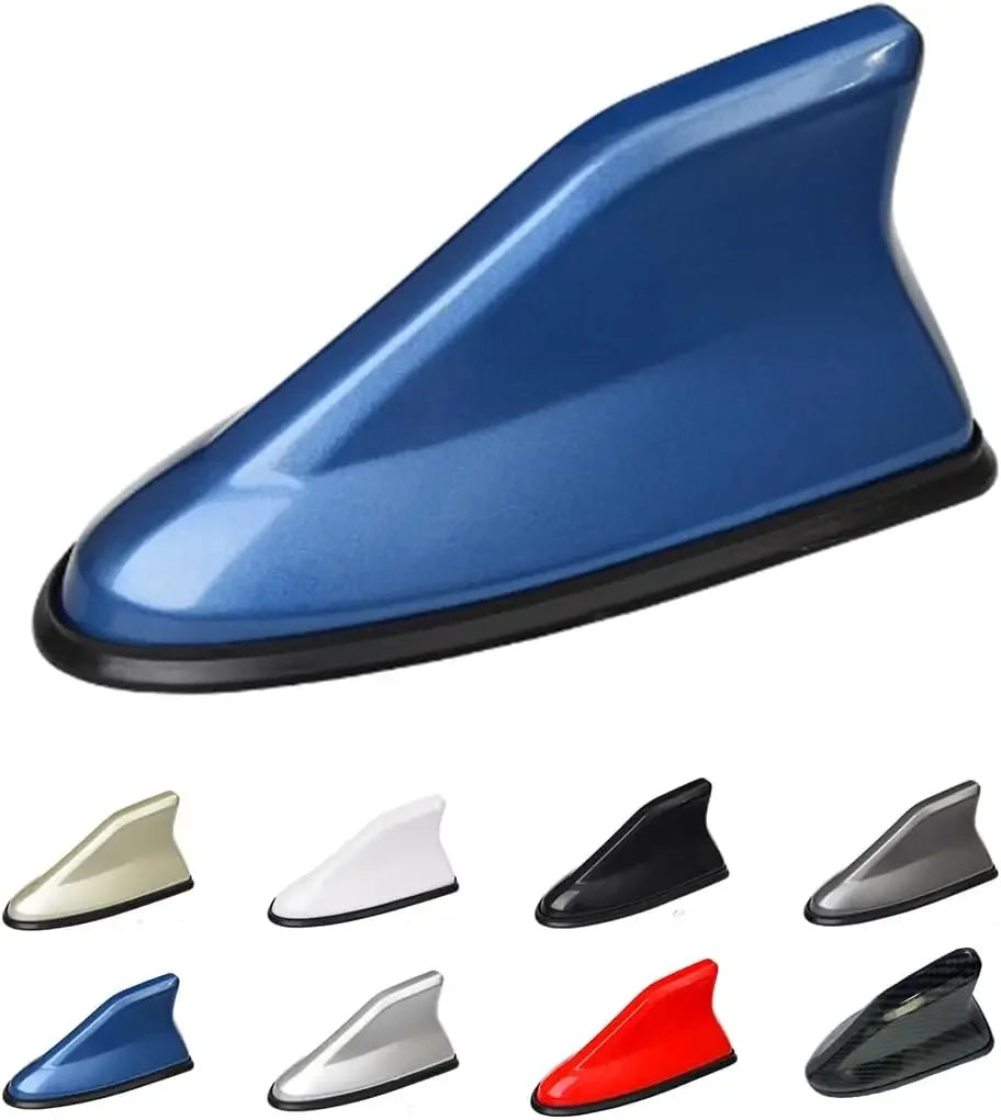 Car Shark Fin Antenna Cover Universal Carbon Fiber Look Radio Signal Aerials Roof Exterior Accessories Decoration for SUV Truck Oasis Select